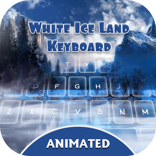 White Iceland Keyboard  Icon