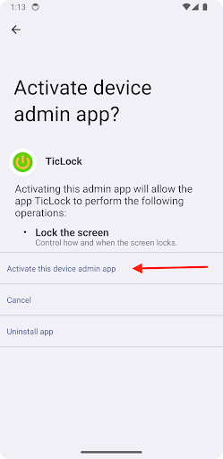 TicLock Screen 2