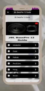 JBL BassPro 12 Guide