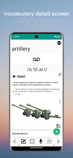 Screenshot of TOEIC Vocabulary