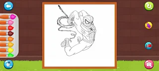 Coloring Book Spiderboy - Screenshot 3