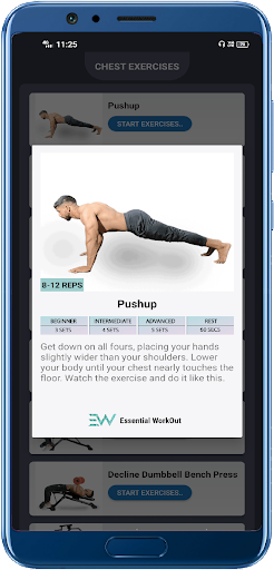 Essential Gym & Home Workout Screen 3