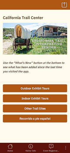 Android application California Trail Center screenshort