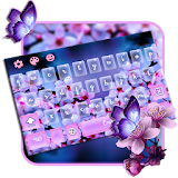 purple Sakura blossom Keyboard icon
