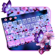 purple Sakura blossom Keyboard  Icon