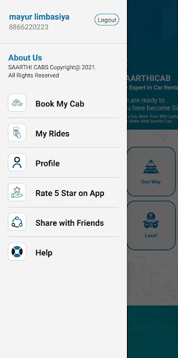 Saarthi Cab Screen 3