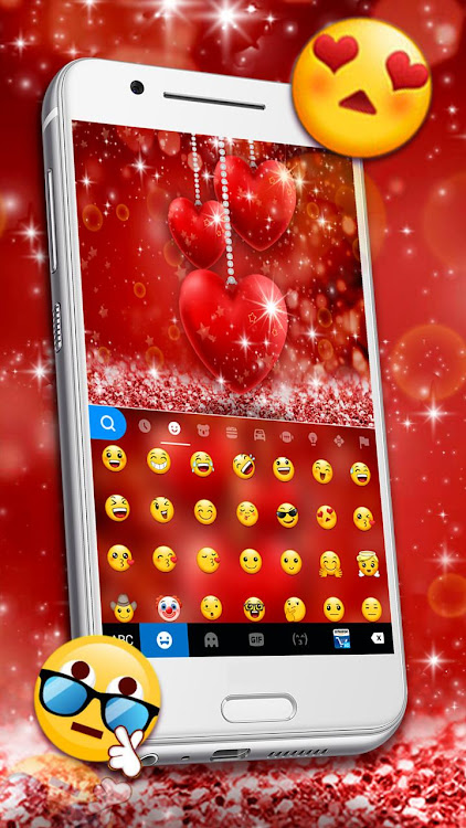 Red Heart Love Keyboard Theme - 7.3.0_0426 - (Android)