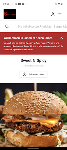 Android application Sweet N´Spicy screenshort