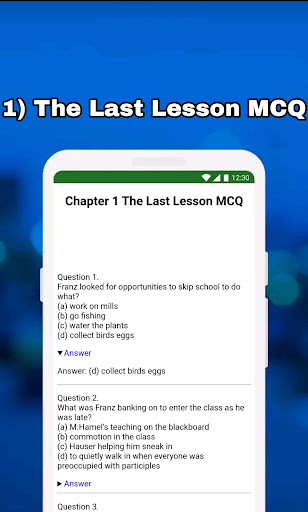 Screenshot of 12th Class English NCERT Notes