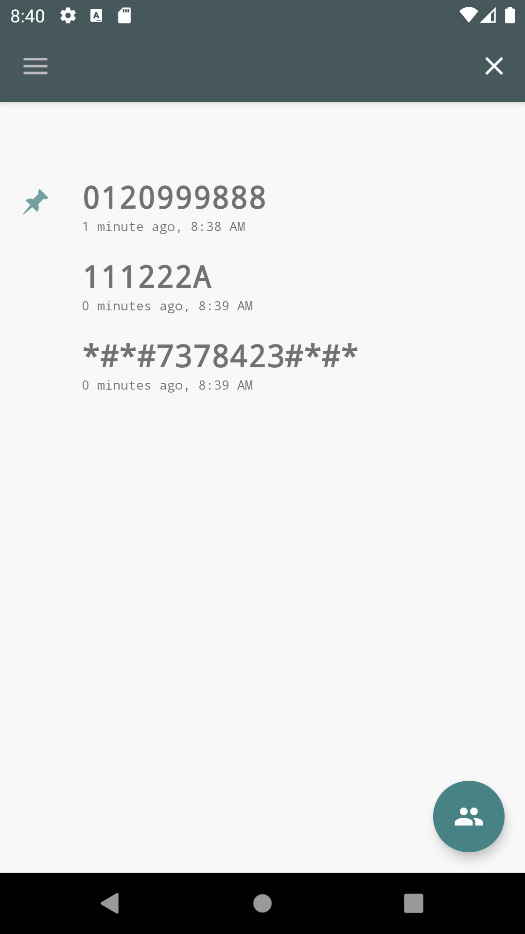 Android application PiPoPa Dialer screenshort