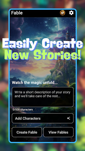 Android application Fable screenshort