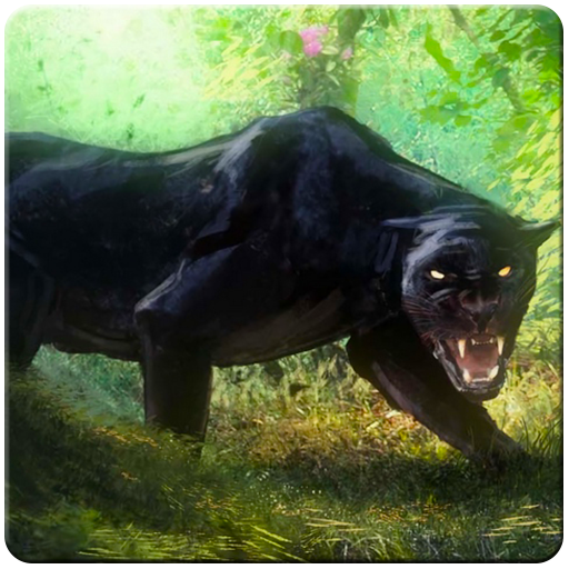 Black Panther HD Wallpaper logo