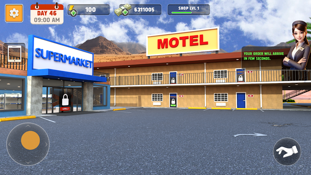 تحميل لعبة Supermarket Motel Simulator مهكرة 2025 للاندرويد