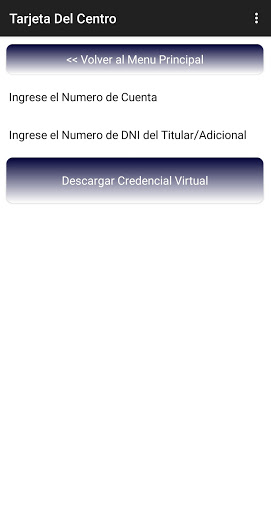 Tarjeta Del Centro App Screen 3