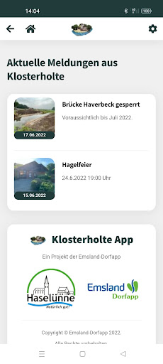 Klosterholte App Screen 3