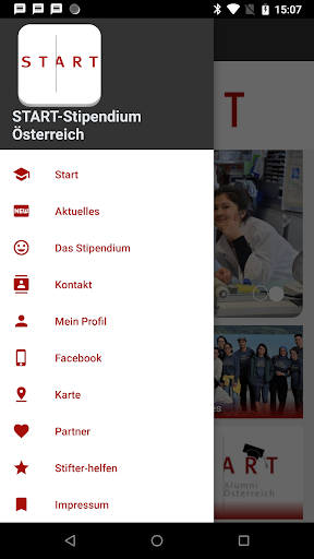 START-Stipendium Österreich Screen 3