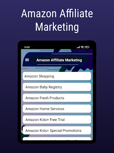 Screenshot of Amazon Affiliate Marketing