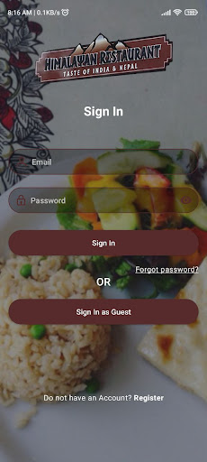 Android application Himalayan Restaurant Windsor screenshort