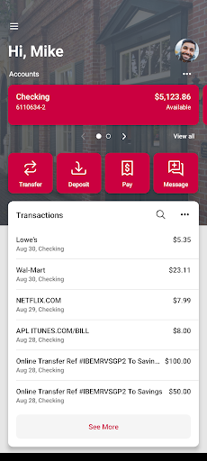 myBank of Madison Screen 2