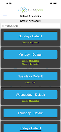 GEMpos Team App Screen 3