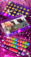 screenshot of Colorful Glitter Keyboard Them
