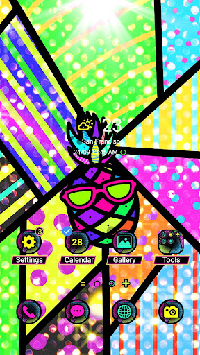 Android application Summer Pineapple - Wallpaper screenshort