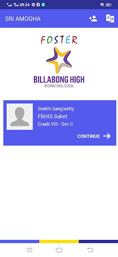 Foster Billabong Parent Portal Screen 2