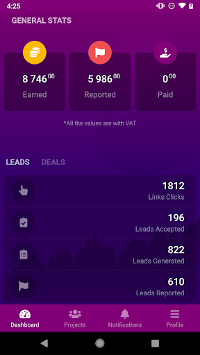 todoBoom Affiliate Platform Screen 2