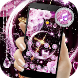Pink Black Moon Diamond Sailor Theme icon