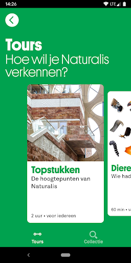 Android application Naturalis museumapp screenshort