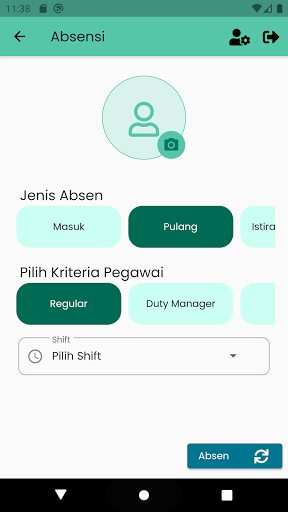 Absen Mobile RSMH Screen 2