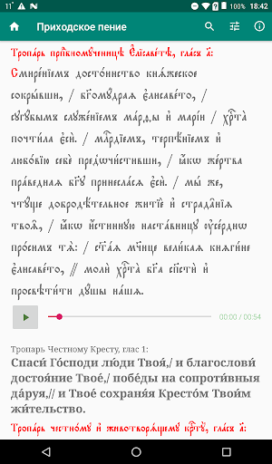 Приходское пение Screen 2