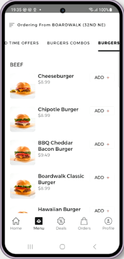 Boardwalk Burgers & Fries Screen 3