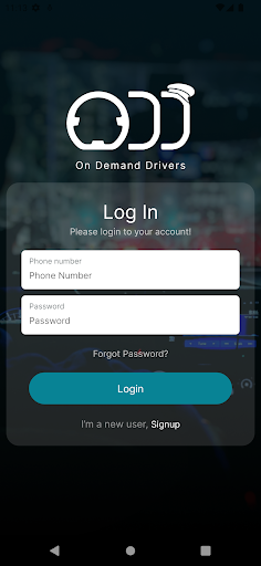 Android application ODD screenshort