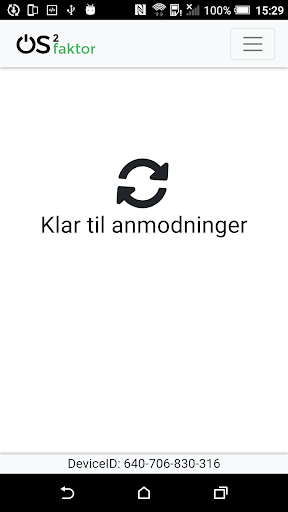 OS2faktor Screen 2