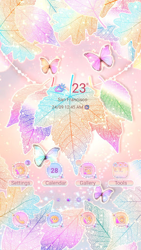 Android application Pastel Autumn Leaves-Wallpaper screenshort