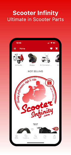 Android application Scooter Infinity screenshort
