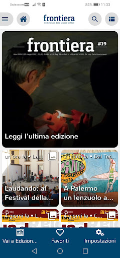 Android application Frontiera screenshort