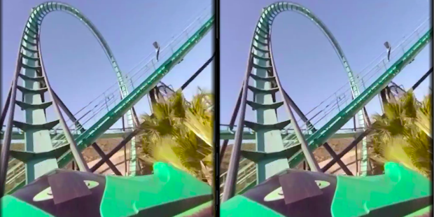 VR Thrills Roller Coaster Game Screenshot