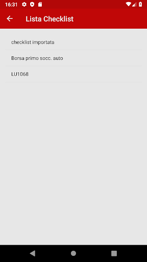 Android application CheckList screenshort
