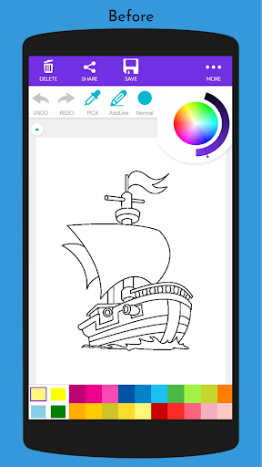 Vehicles Coloring Book Screen 2