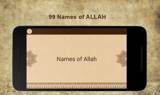 Android application 99 Names of Allah screenshort