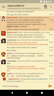 Quasseldroid IRC 1.6.2 APK screenshots 5