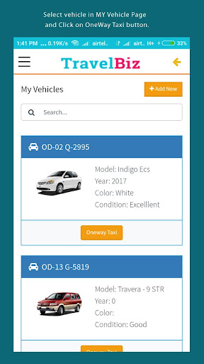 TravelBiz - oneway taxi servic Screenshot 4 - AppWisp.com
