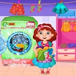 Cover Image of डाउनलोड Mommy Baby Clothes Laundry Was  APK