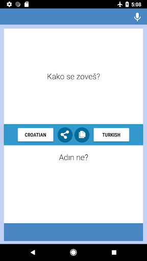 Android application Croatian-Turkish Translator screenshort