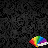 Floral Black Xperien Theme icon