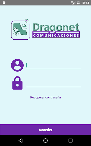 Android application Clientes Dragonet screenshort