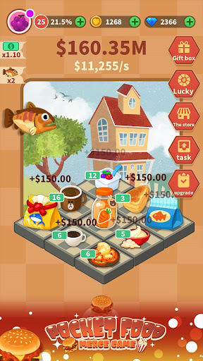 Pocket food : merge game apkpoly screenshots 1
