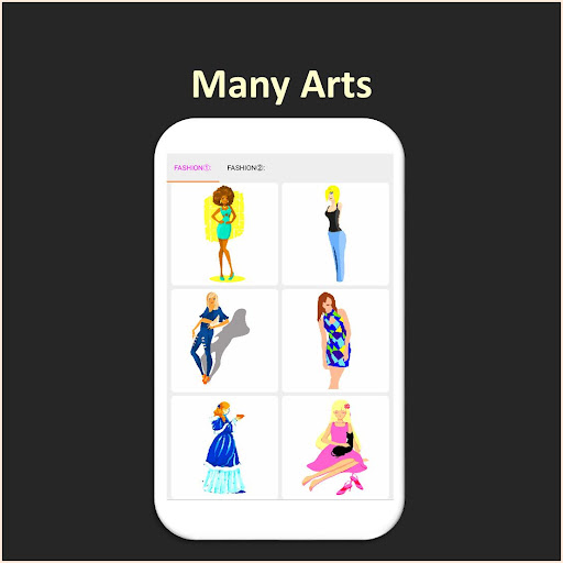 Android application Color by Number - fashion screenshort